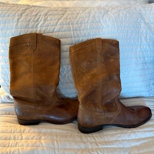 Frye Brown Heeled Boots